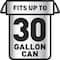 Glad 30 gal Trash Bags, L, 1.05 mil (27 Micron), Black, 90 PK CLO78952 - alternate 3